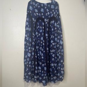 Free People Blue floral Skirt